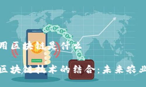 农业大数据应用区块链是什么
农业大数据与区块链技术的结合:未来农业发展的新方向